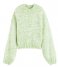 Scotch and Soda  Relaxed-Fit Crew-Neck Boucle Sweater Citrus Green (4638)