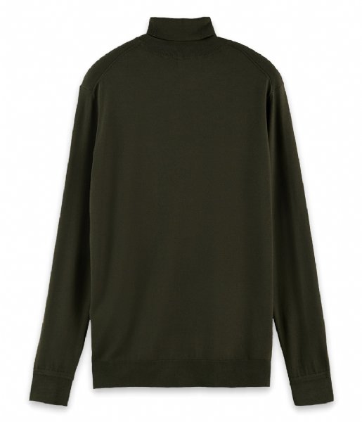 Scotch and Soda  Melange turtleneck pullover contains Ecovero Olive (0456)