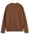 Scotch and Soda  Structure-knitted raglan sleeve pullover contains Wool Tabacco Melange (4212)