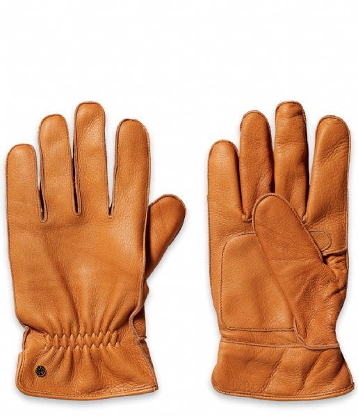 Scotch and Soda  Grain-leather gloves Cognac (4218)