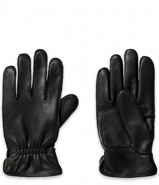 Scotch and Soda  Grain-leather gloves Black (0008)