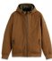 Scotch and Soda  Hooded Quilted Stretch Nylon Jacket Tabacco Melange (4212)