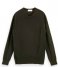 Scotch and Soda  Melange crewneck pullover contains Ecovero Olive (0456)