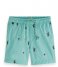 Scotch and Soda  Boys All Over Embroidered Swim Shorts Seafoam (0514)
