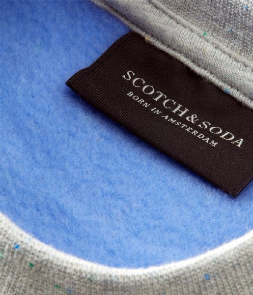 Scotch and Soda  Boys Double faced sweatshirt with artwork Grey Melange (606)