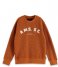 Scotch and Soda  Boys Embroidered-artwork waffle sweatshirt Warm Rust (4503)
