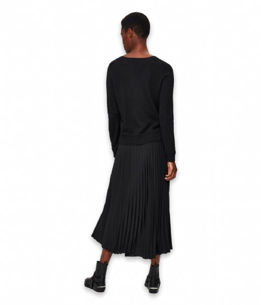 Selected Femme  Alexis Mid Waist Midi Skirt B Black
