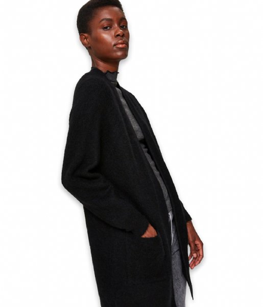 Selected Femme  Lulu Long Sleeve Knit Long Cardigan B Black