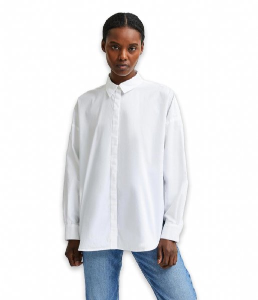 Selected Femme  Hema Long Sleeve Shirt B Bright White