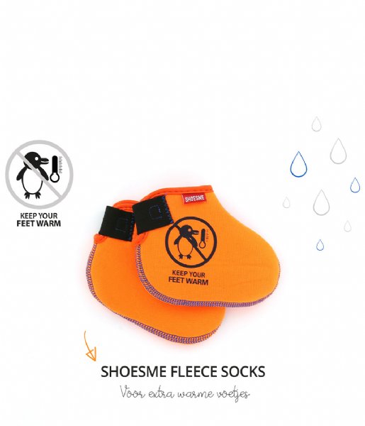 Shoesme  Rubber Laars met Fleece Sock Blue Dino Print