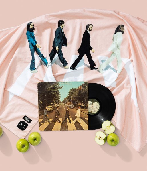 Slowtide Håndklæde Abbey Road Beatles X Slowtide Pastel