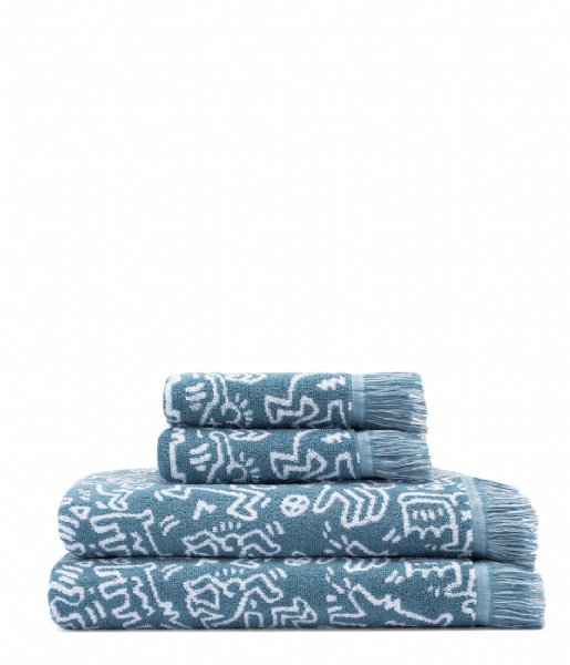 Slowtide Håndklæde Breakers Hand Towel Steel Blue