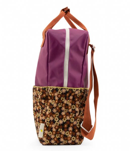 Sticky Lemon  Kids Sticky Lemon Backpack Large A Journey Of Tales Golden Purple Tales Flowerfield Pink