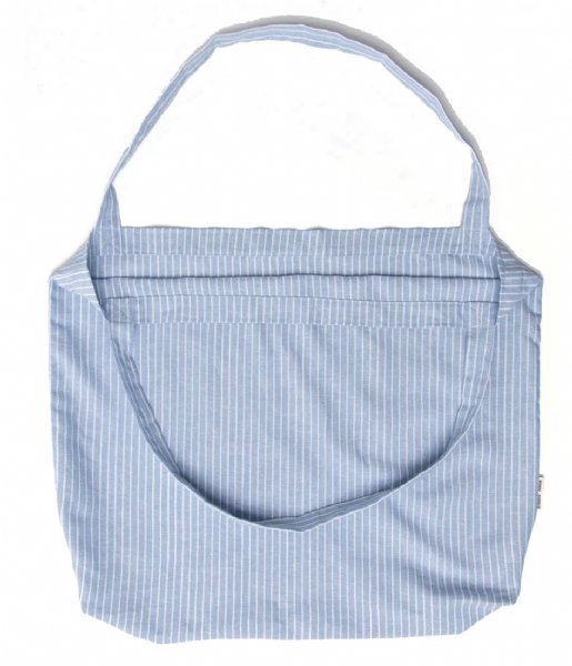 Studio Noos  Linen Mom Bag Blue striped
