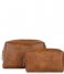 SUITSUIT  Fabulous Seventies Toiletry Bag & Make-Up Bag Set Burned Caramel (71108)