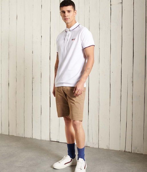 Superdry  Poolside Pique Short Sleeve Polo Optic (01C)