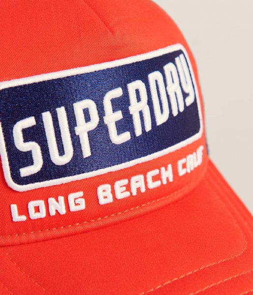 Superdry  Logo Trucker Cap Apple Red