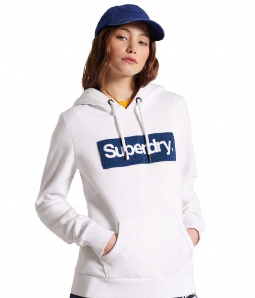 Superdry  Core Logo Workwear Hood Brilliant White (T7X)