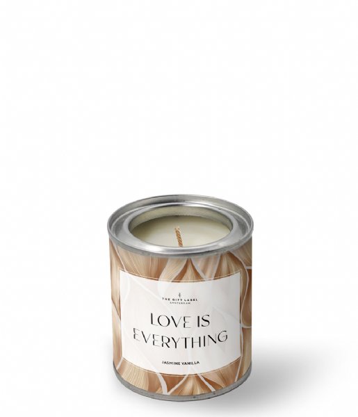 The Gift Label  Candle Tin 90gr Love Is Everything Jasmine Vanilla Everything Jasmine Vanilla