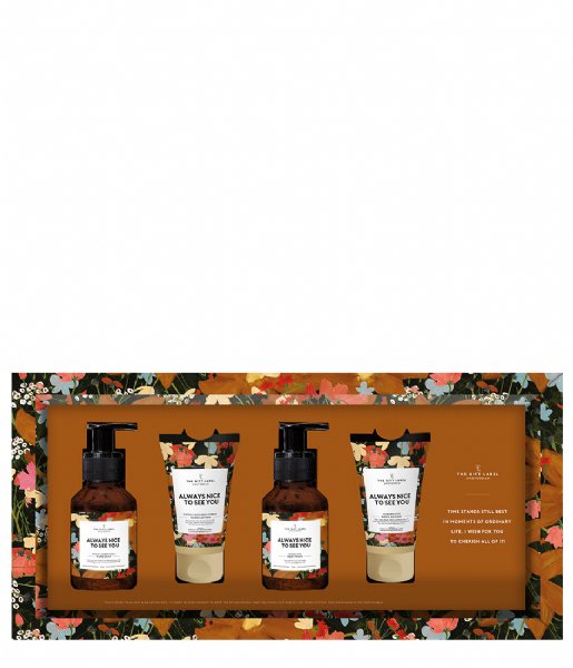 The Gift Label  Luxe hand & body care giftset Always nice to see you Kumquat & Bourbon Vanilla / Mandarin Musk