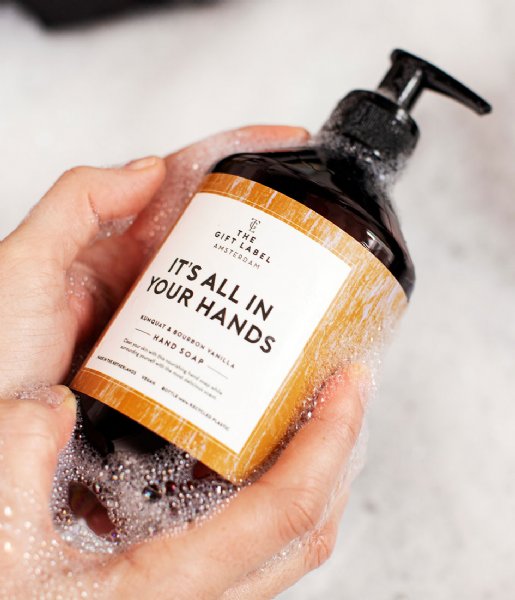 The Gift Label  Hand soap 500ml it's all in your hands Kumquat & Bourbon Vanilla