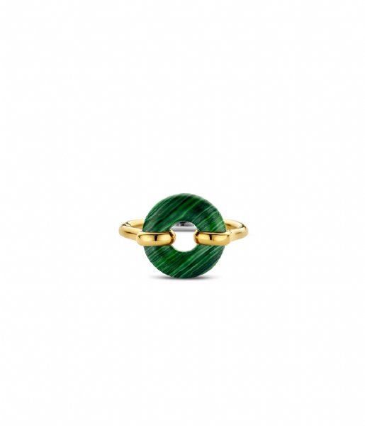 TI SENTO - Milano  925 Sterling Zilveren Ring 12236 Malachite (12236MA)