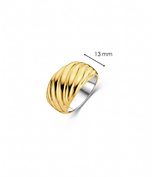 TI SENTO - Milano  925 Sterling Zilveren Ring 12238 Silver yellow gold plated (12238SY)
