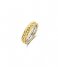 TI SENTO - Milano925 Sterling Zilveren Ring 12263 Silver Yellow Gold Plated (SY)