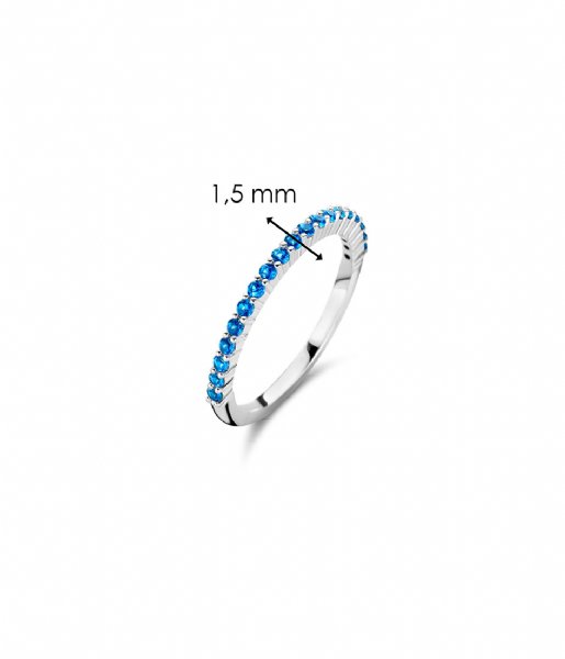 TI SENTO - Milano  925 Sterling Zilveren Ring 12268 Blue (DB)