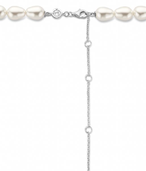 TI SENTO - Milano  925 Sterling Zilveren Ketting 3994 Pearl White (PW)