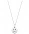TI SENTO - Milano  Silver Gold Plated Pendant 6819ZY Zirconia white yellow gold plated