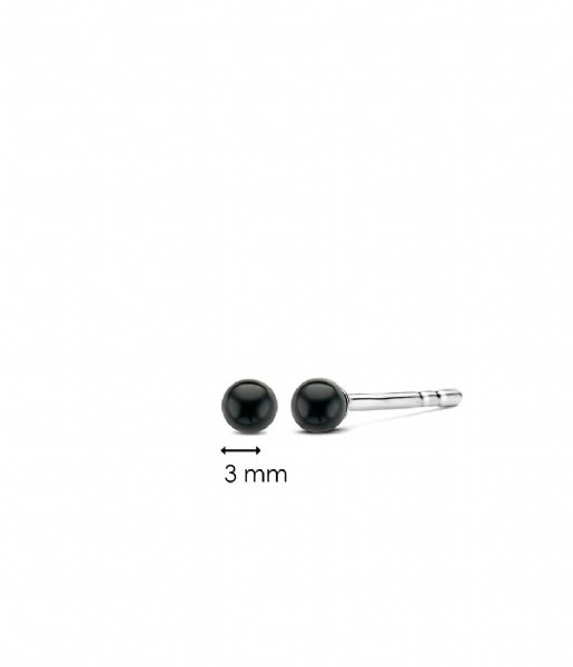 TI SENTO - Milano  925 Sterling Zilveren Earrings 7841 Black Onyx (7841BO)
