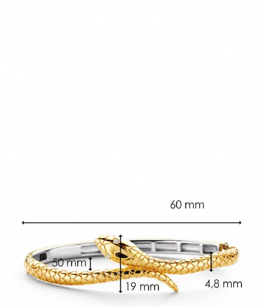 TI SENTO - Milano  925 Sterling Zilveren Armband 2903 Zilver geelgoud verguld (2903SY)