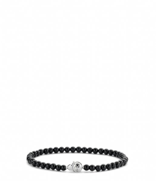 TI SENTO - Milano  925 Sterling Zilver Bracelet 2908 Black Onyx (2908BO)