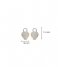 TI SENTO - Milano  925 Sterling Zilveren Ear Charms 9232 Zirconia White Yellow Gold Plated (9232ZY)