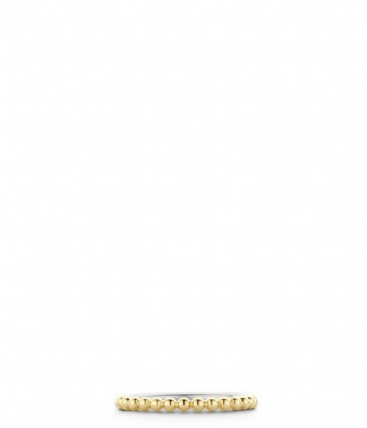 TI SENTO - Milano  925 Sterling Zilver Ring 1937 Silver gold plated (1937SY)