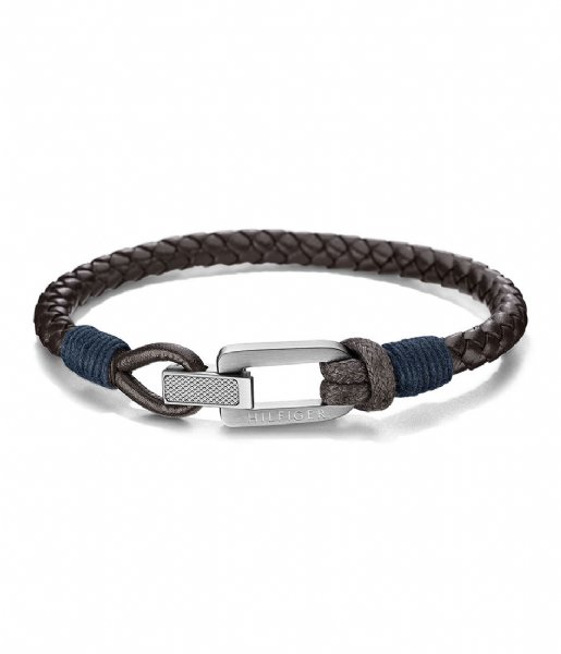 Tommy Hilfiger  Braided Bracelet Leather Brown (TJ2701011)
