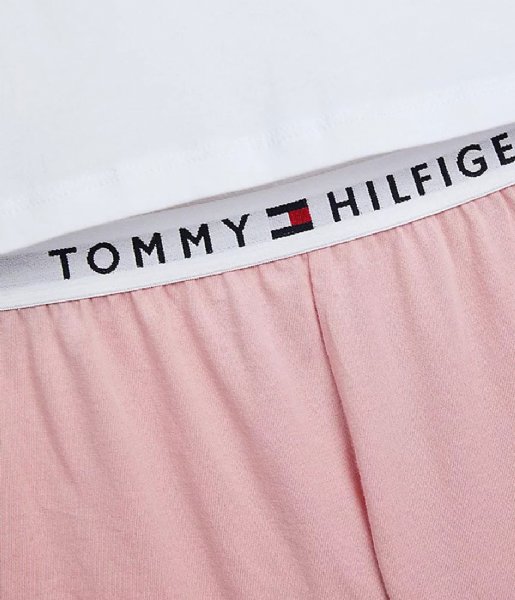 Tommy Hilfiger  Short Sleeve Short Set Basics White Rose Tan (0VM)