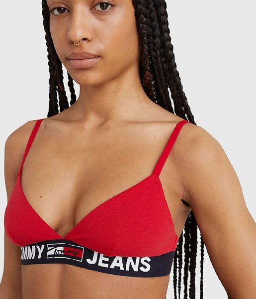 Tommy Hilfiger  Triangle Bralette Un Primary Red (XLG)