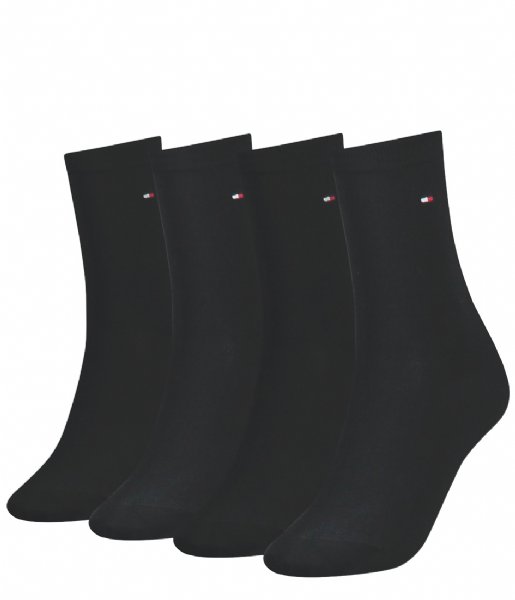 Tommy Hilfiger  Women 4-Pack Sock Black (001)