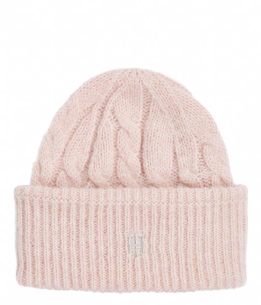Tommy Hilfiger  Timeless Cable Beanie Sepia Pink (TMF)