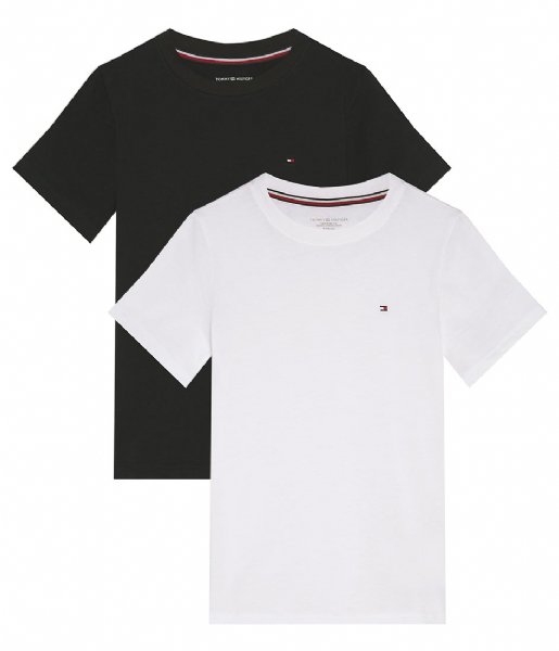 Tommy Hilfiger T-shirts 2P Tee Short Sleeve Desert Sky White (0S0) | The Little Green Bag