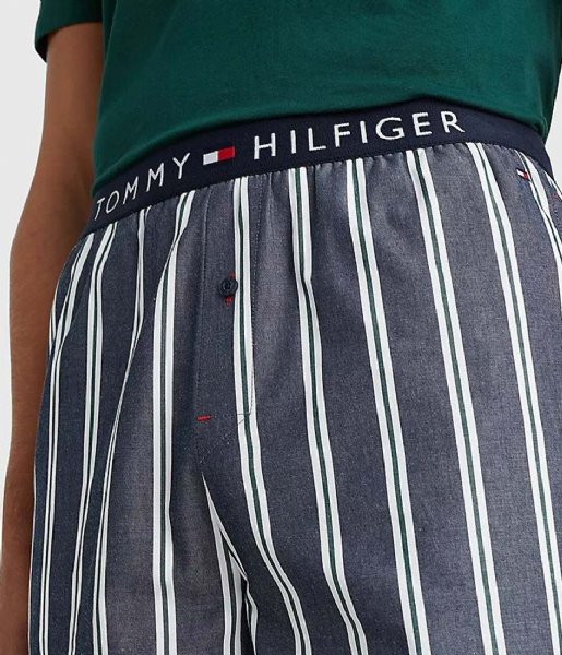 Tommy Hilfiger  Vn Shortsleeve Short Woven Set Print Hunter Deck Stripe (0XE)