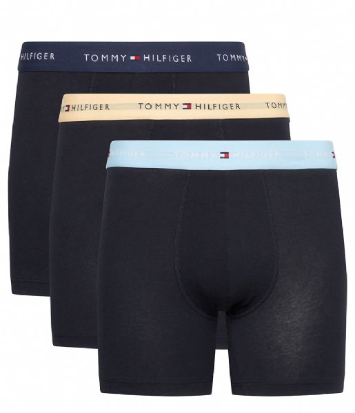 Tommy Hilfiger  3-Pack Boxer Brief Wb Spring Peach Vessel Blue Pitch Blue (0TL)