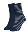 Tommy Hilfiger  Sock 2P Small Stripe 2-Pack Midnight Blue (3)