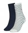 Tommy HilfigerSock 2P Small Stripe 2-Pack Off White (2)