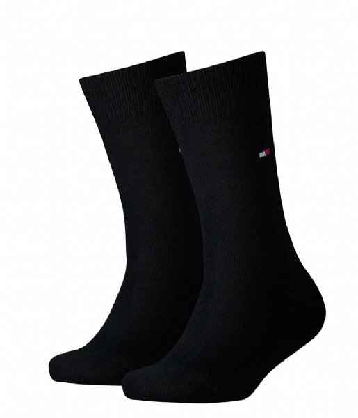 Tommy Hilfiger  Kids Sock Basic 2P 2-Pack Black (200)