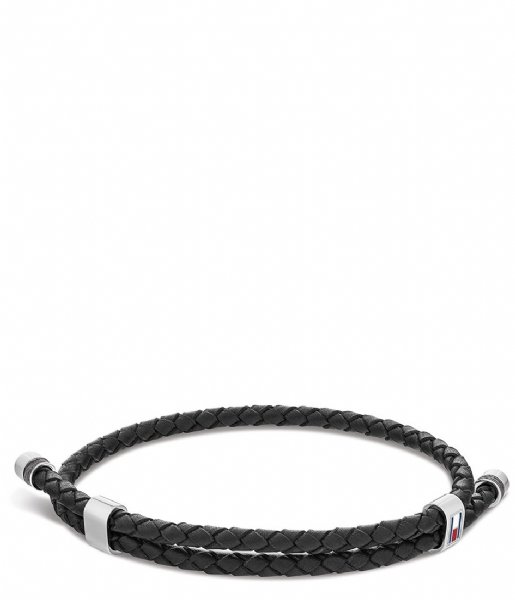 Tommy Hilfiger  Double Wrap Logo Bracelet Black (TJ2790224)