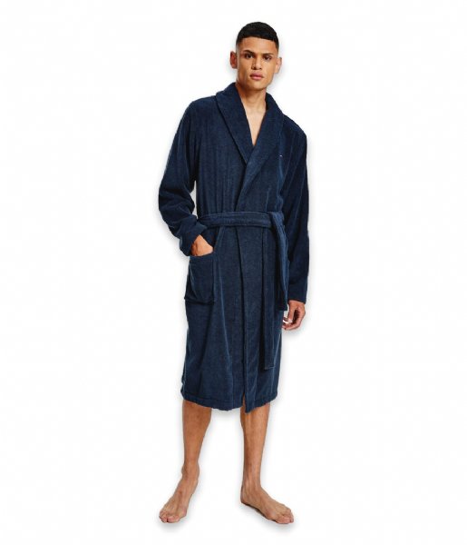 Tommy Hilfiger  Icon bathrobe Navy Blazer PT (416)