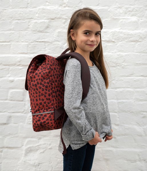 Trixie  School Backpack Leopard Oranje